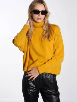 Aisha Rollneck Jumper - Amber