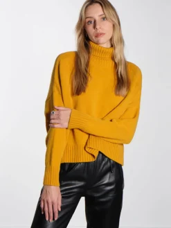 Aisha Rollneck Jumper - Amber