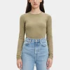 Alexa Long Sleeve Tee - Covert Green