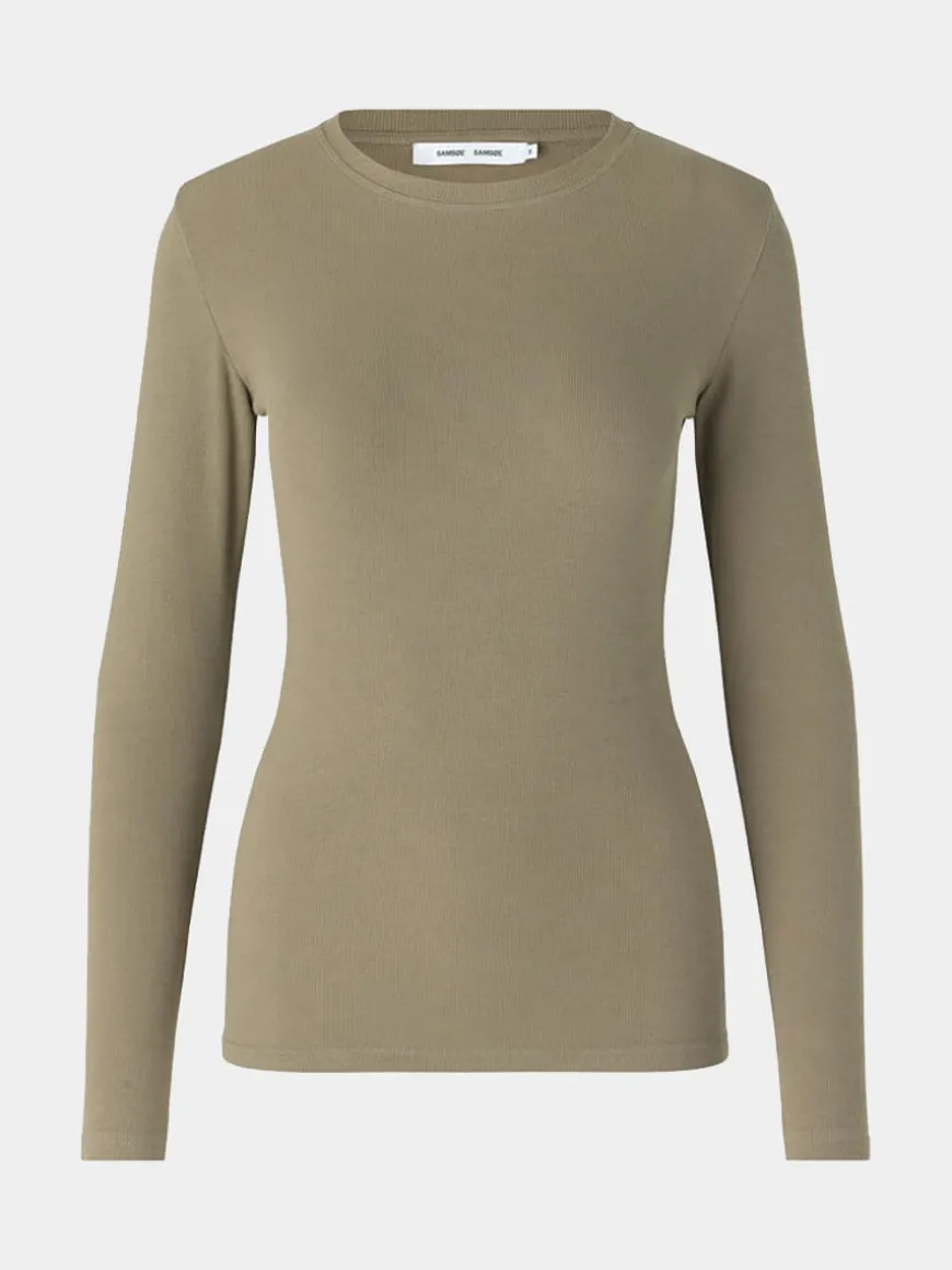 Alexa Long Sleeve Tee - Covert Green