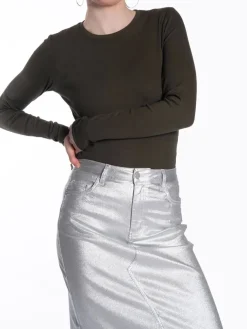 Alexa Long Sleeve Tee - Deep Depths