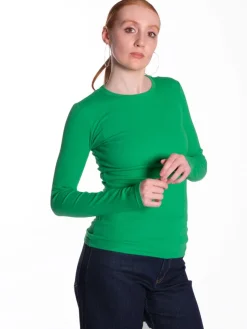 Alexa Long Sleeve Tee - Fern Green