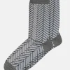 Alice Glitter Socks - Stone Blue