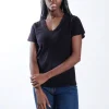 Any2 Scoop Neck T-shirt - Black
