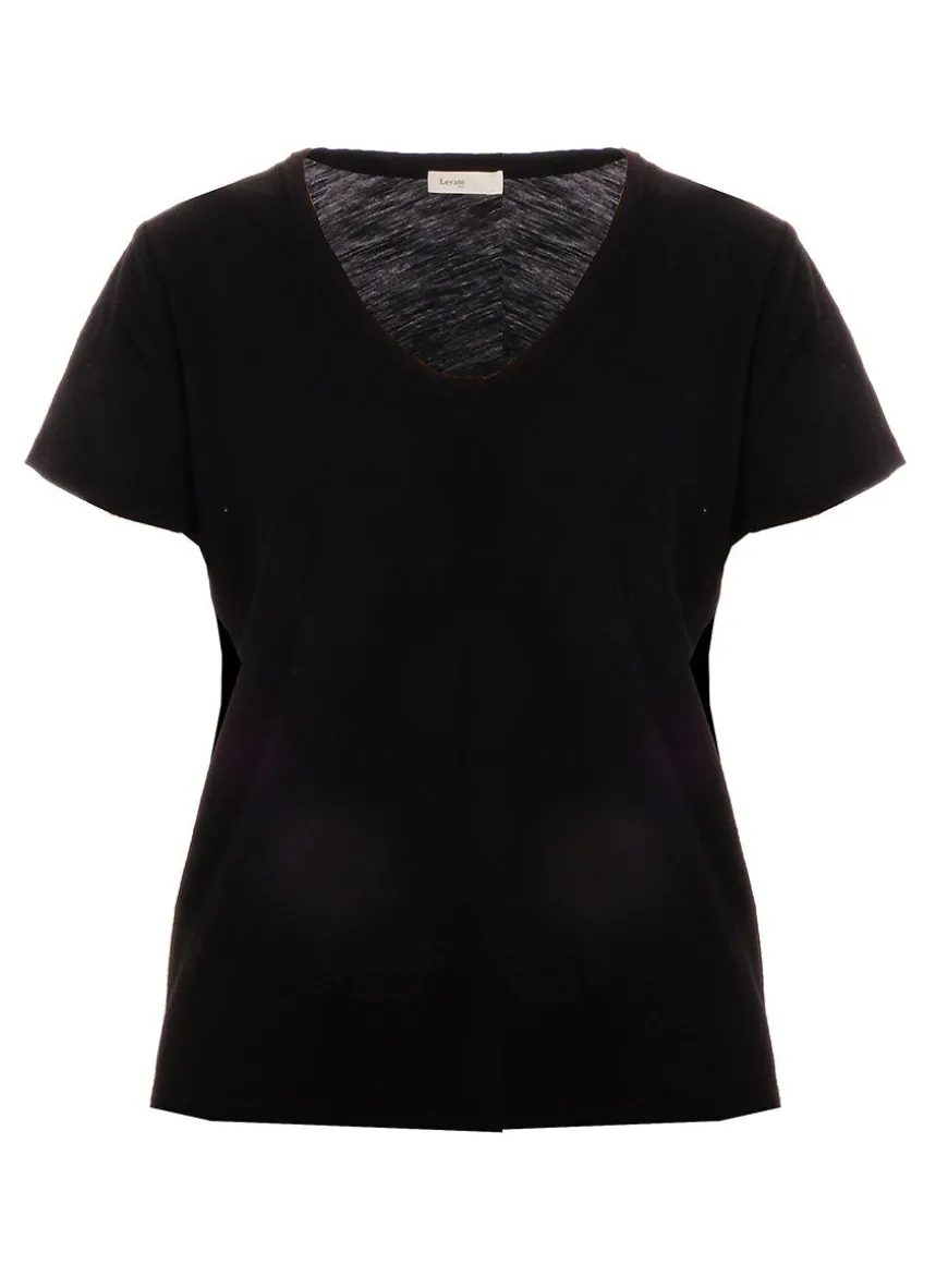 Any2 Scoop Neck T-shirt - Black