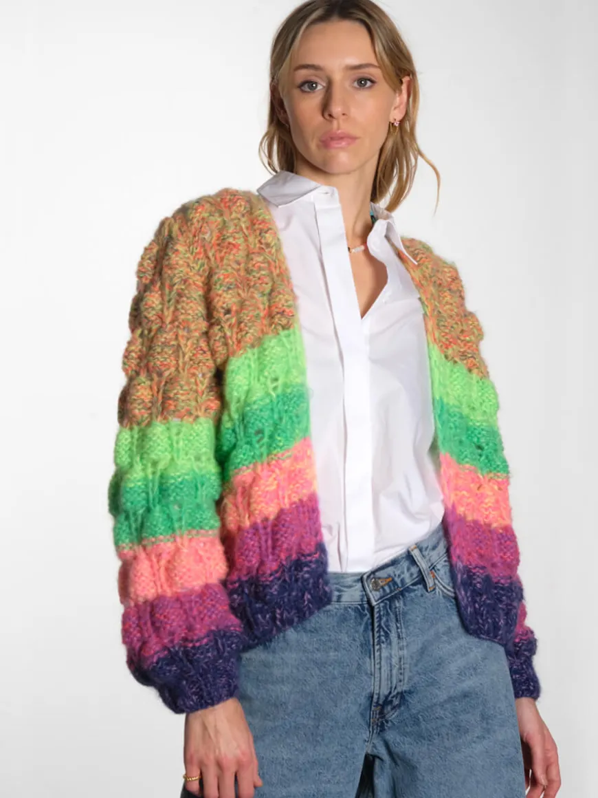 Arena Rainbow Cardigan - Bold