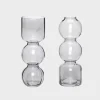 Circle Vases Smoked - Set of 2