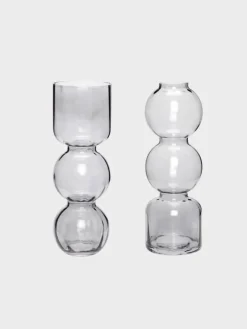 Circle Vases Smoked - Set of 2