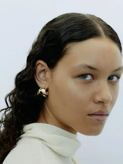 Contour Hoops - Gold