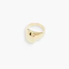 Dualism Oval Signet Ring - Gold