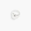 Dualism Oval Signet Ring - Silver