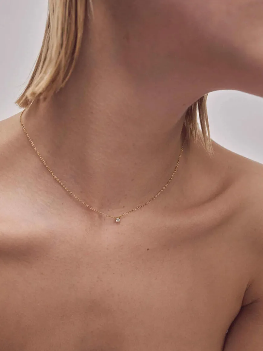 Floating Stone Necklace - No. 15033