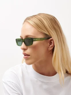 Grace Sunglasses - Green Crystal