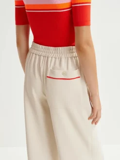 Hand Pants - Off White/Red