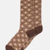 Hella Glitter Socks - Brown Sienna