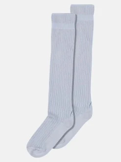 Inga Knee High Socks - Ice Heather