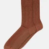 Julia Glitter Socks - Auburn