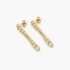18k Gold Drop Earrings - No. 12099