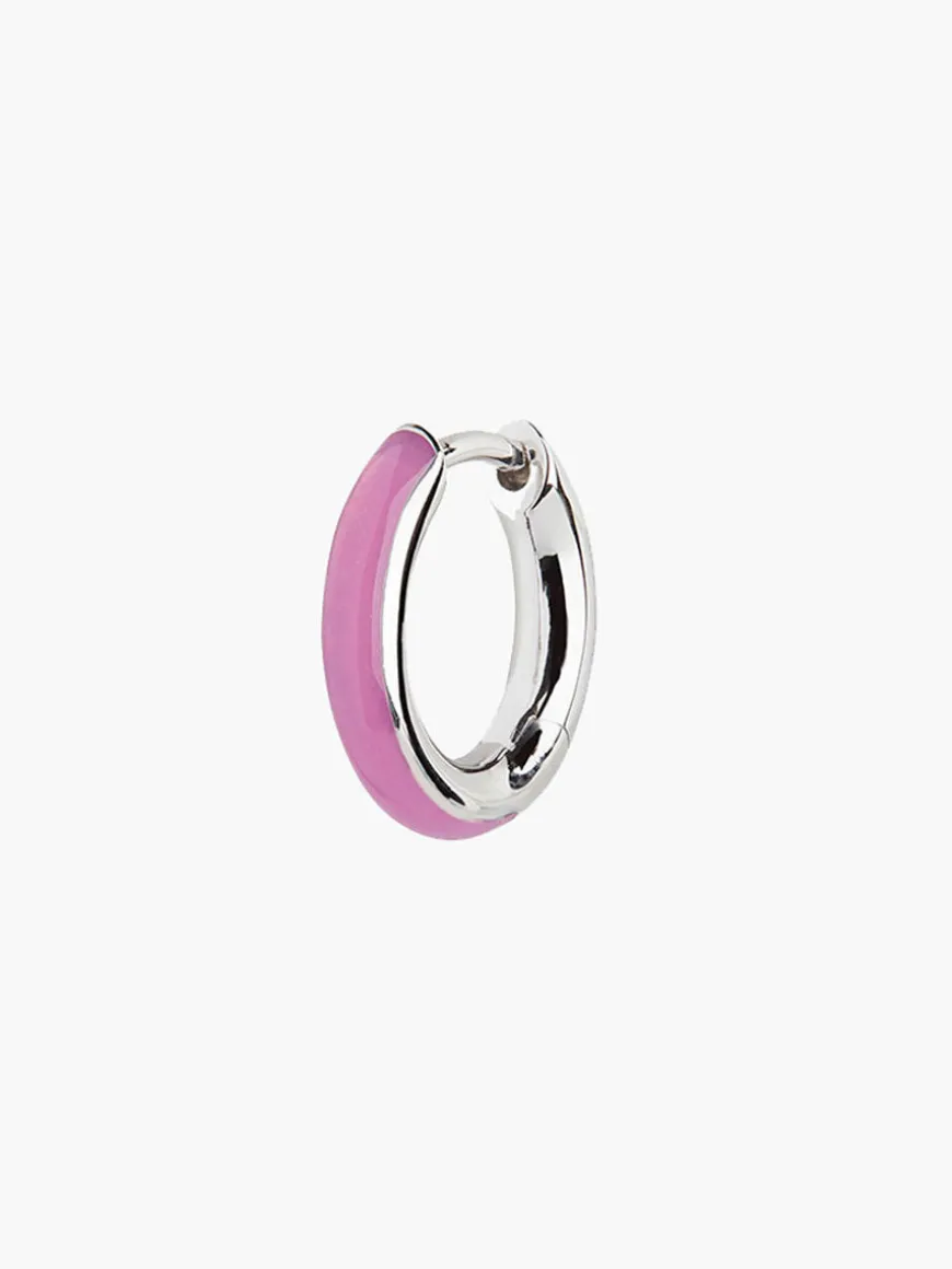 Kate Huggie Earring - Silver Lilac