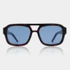 Kaya sunglasses - Demi Tortoise (Blue Lens)