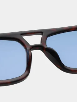 Kaya sunglasses - Demi Tortoise (Blue Lens)