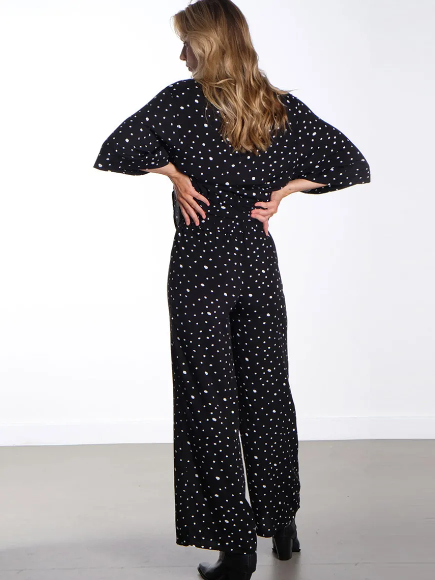 Kris Trousers - Black & White Dots