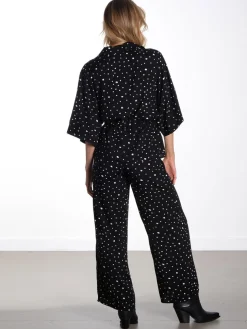 Kris Trousers - Black & White Dots