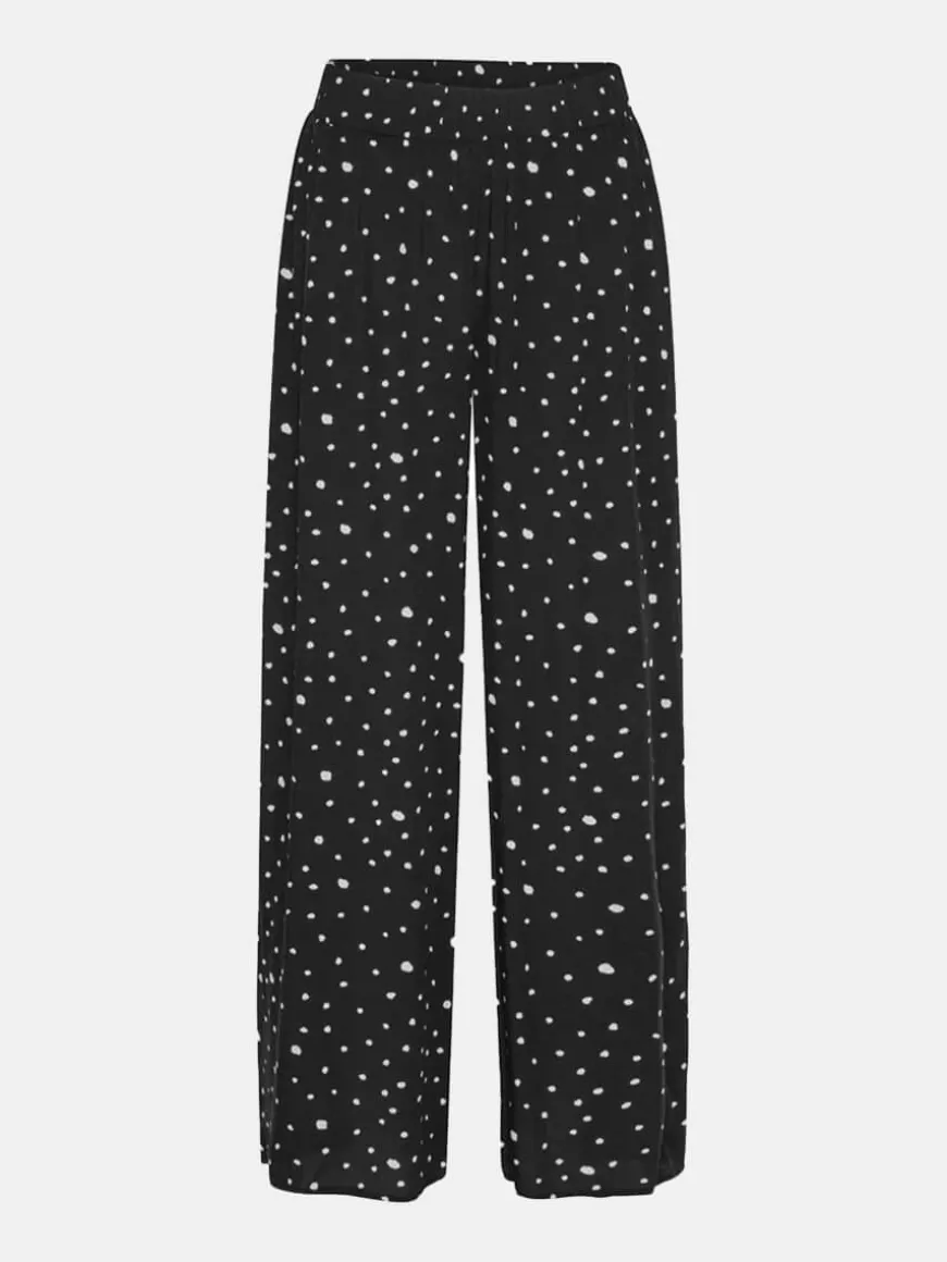Kris Trousers - Black & White Dots