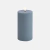LED Pillar Candle 7.8x15 - Hazy Blue