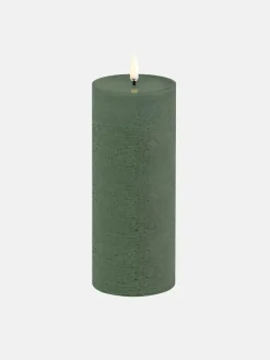 LED Pillar Candle 7.8x20 - Olive Green