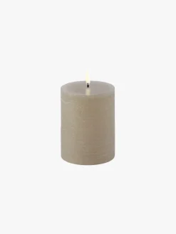 LED Pillar Candle 7.8x10 - Sandstone