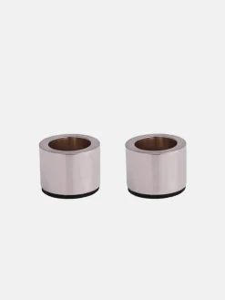 Light Candleholder 2pk - Chrome