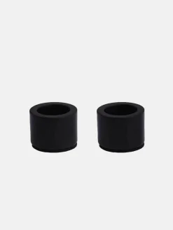 Light Candleholder 2pk - Matte Black
