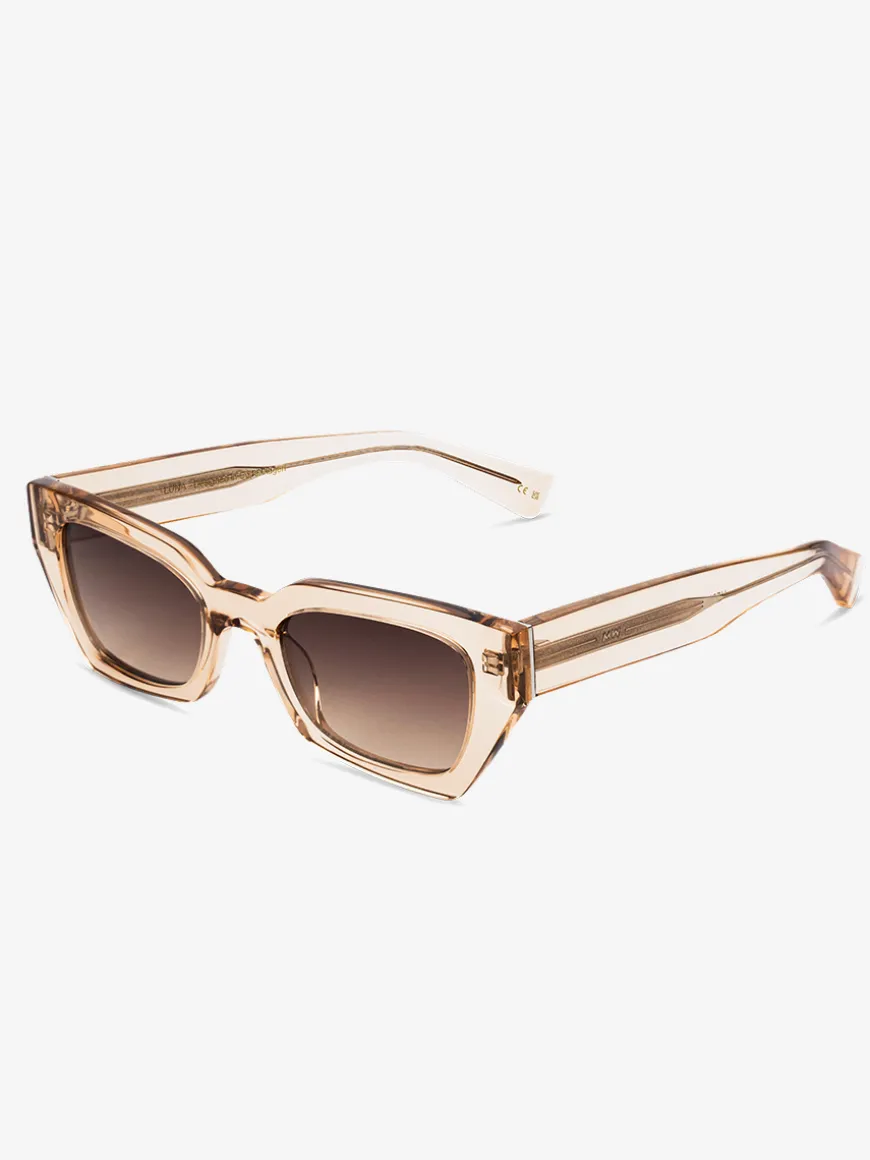 Luna Sunglasses - Gradient Brown Champagne