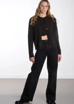 Nor Short Cardigan - Chocolate Torte