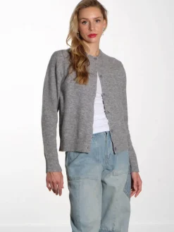 Nor Short Cardigan - Grey Melange