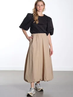 OBJAlda Balloon Maxi Skirt - Twill