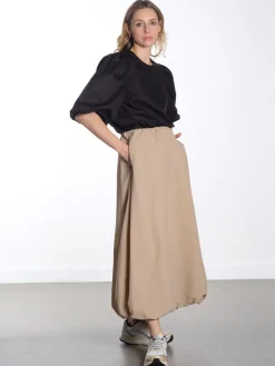 OBJAlda Balloon Maxi Skirt - Twill