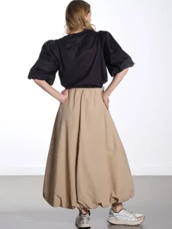 OBJAlda Balloon Maxi Skirt - Twill