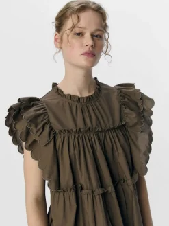 OBJHope Ruffled Mini Dress - Morel