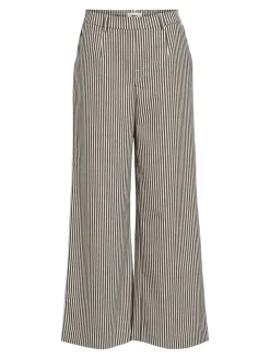 OBJLisa Wide Pants - Cloud Dancer/Morel