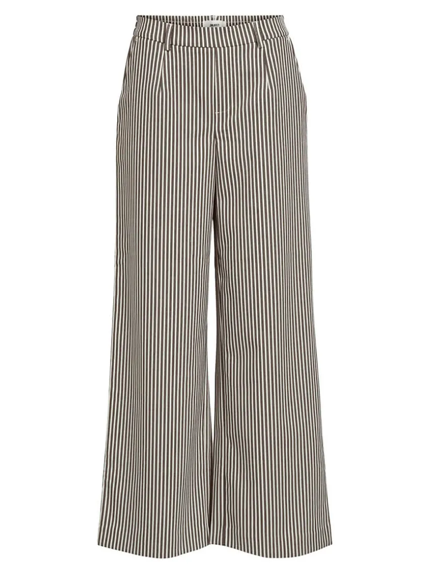 OBJLisa Wide Pants - Cloud Dancer/Morel