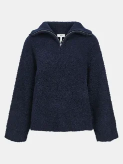 OBJTotalya Half Zip Pullover - Sky Captain