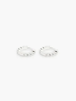 Oda Mini Hoops - Silver