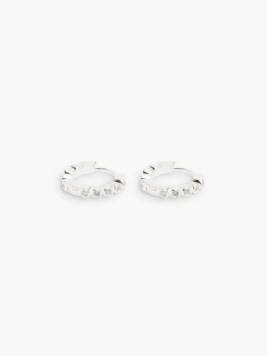 Oda Mini Hoops - Silver