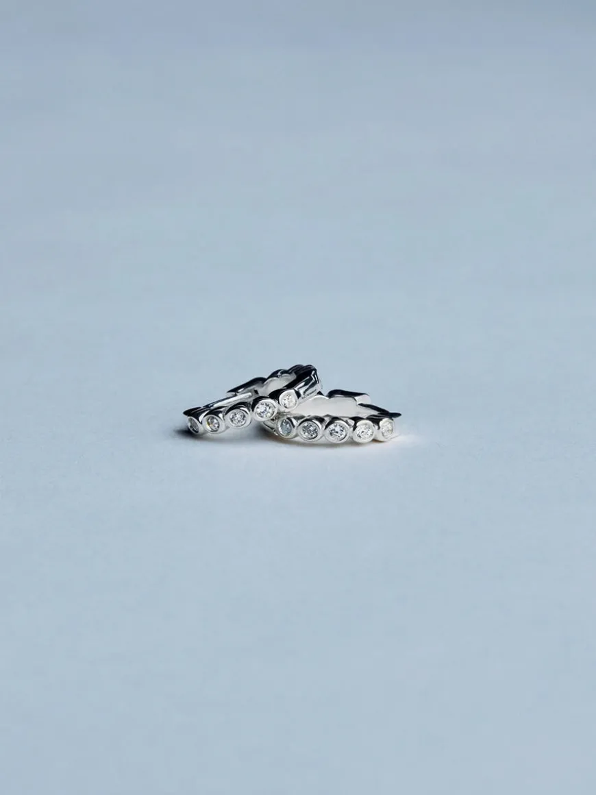 Oda Mini Hoops - Silver