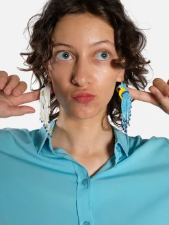Parrot Miyuki Earring - Blue
