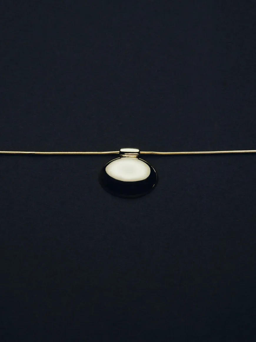Reflection Pendant Necklace - Gold