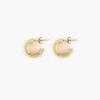 Reflection Small Hoops - Gold