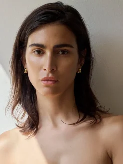 Reflection Small Hoops - Gold